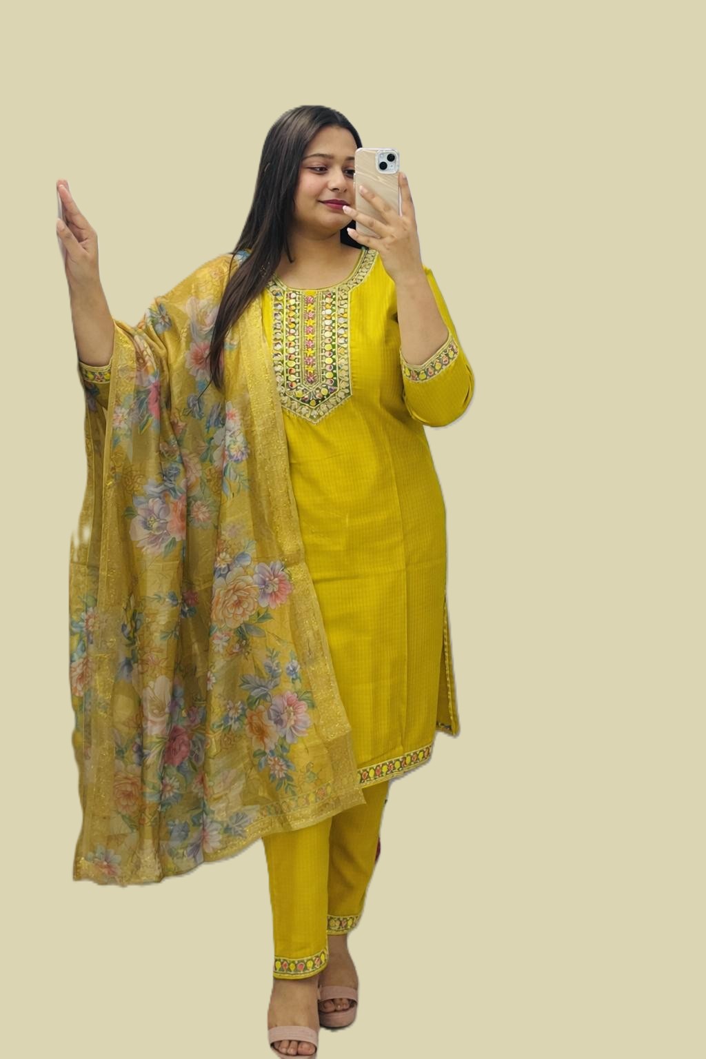 Berlin Readymade 3 piece Dupatta set - Image 3