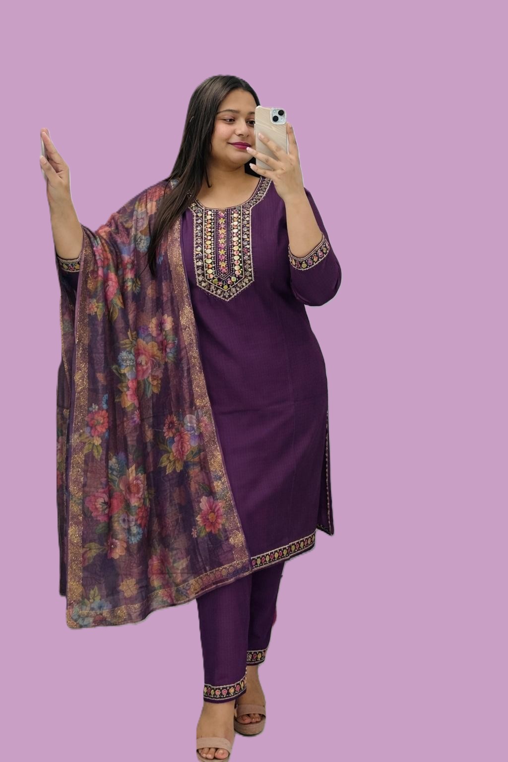 Berlin Readymade 3 piece Dupatta set - Image 2